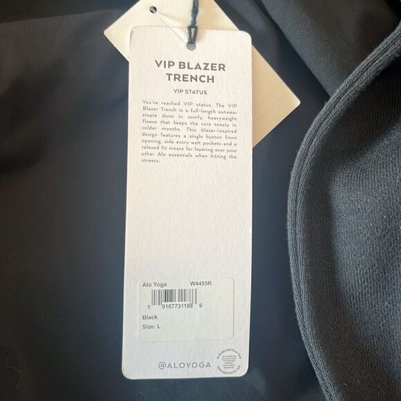 NWT ALO Vip Blazer Trench-black size Large $398 - Picture 10 of 13